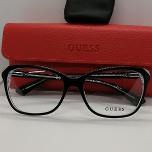 New/Authentic Guess Eyeglass GU2494V BLACK